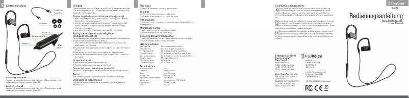 Image de la première page du manuel de l'appareil FBT150