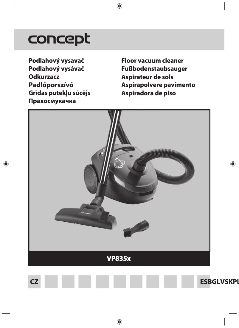Page n°1 - Manuel utilisateur Concept VP8350