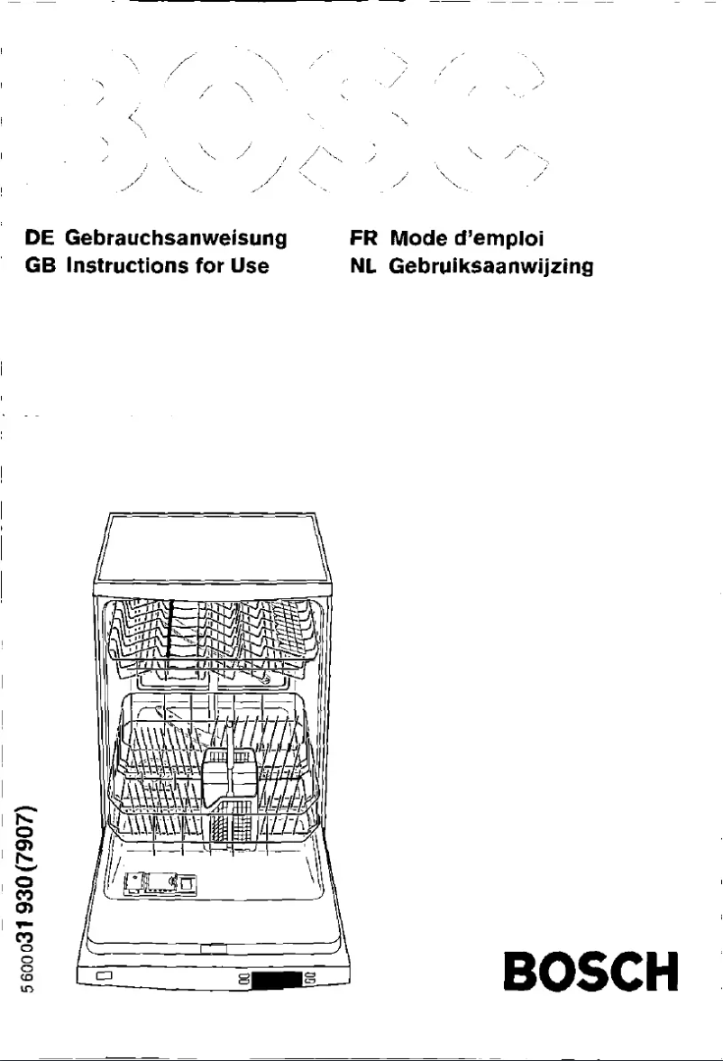 Page n°1 - Manuel utilisateur Bosch SGS0908