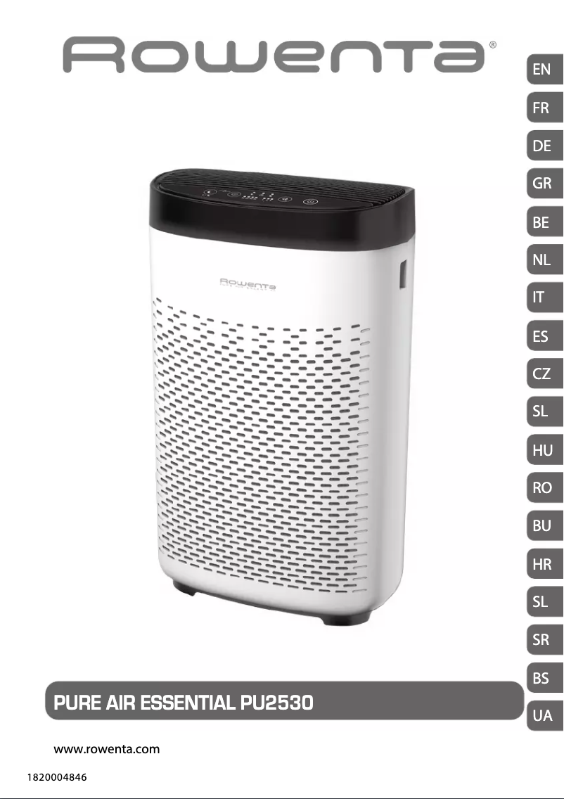 Page n°1 - Manuel utilisateur Rowenta Pure Air Essential PU2530