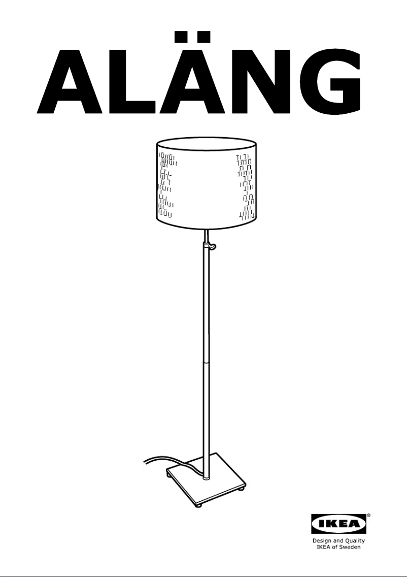 Page 1 de la notice Instructions / montage Ikea ALANG