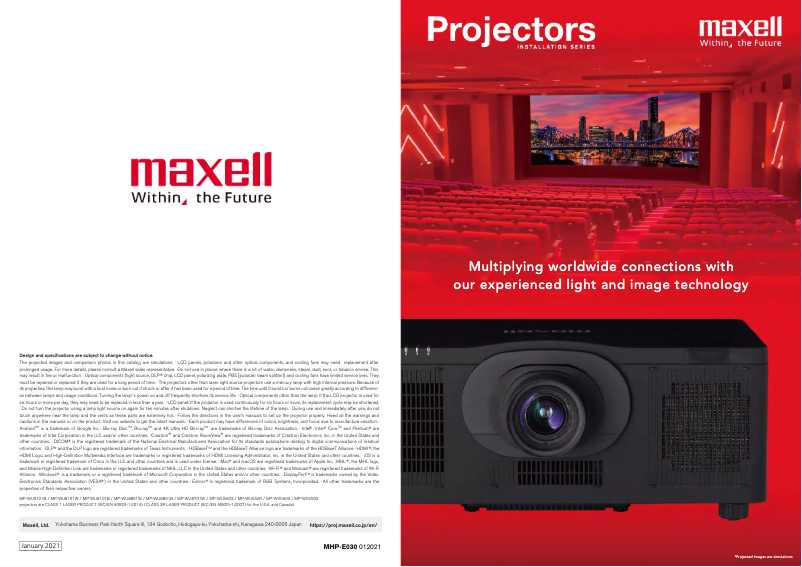 Page n°1 - Brochure Hitachi MP-WU8701W