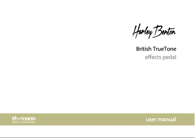 Image de la première page du manuel de l'appareil British TrueTone