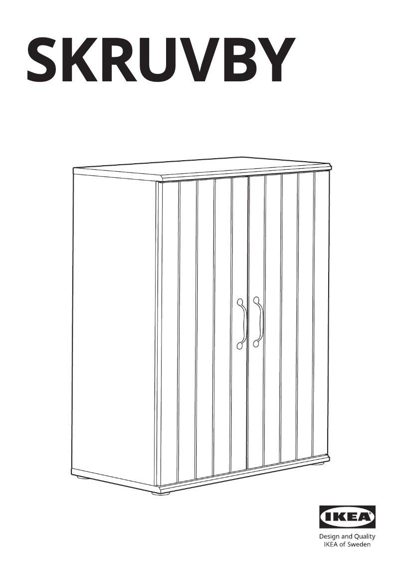 Page 1 de la notice Manuel utilisateur Ikea SKRUVBY 305.543.72