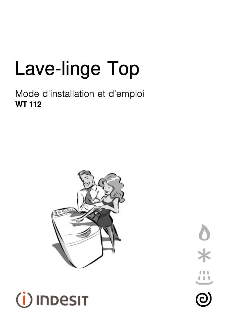 Image de la première page du manuel de l'appareil WT 112 (FR)