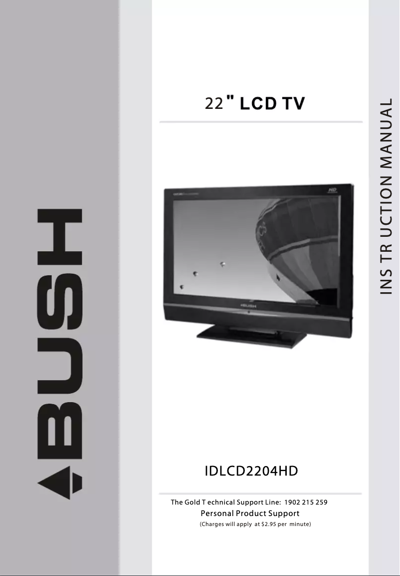 Page 1 de la notice Manuel utilisateur Bush IDLCD2204HD