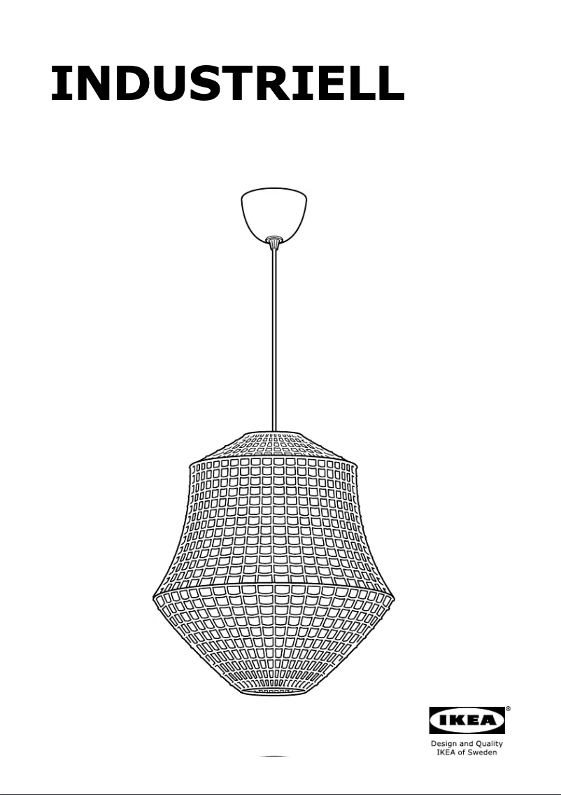 Page 1 of the manual User Manual Ikea INDUSTRIELL