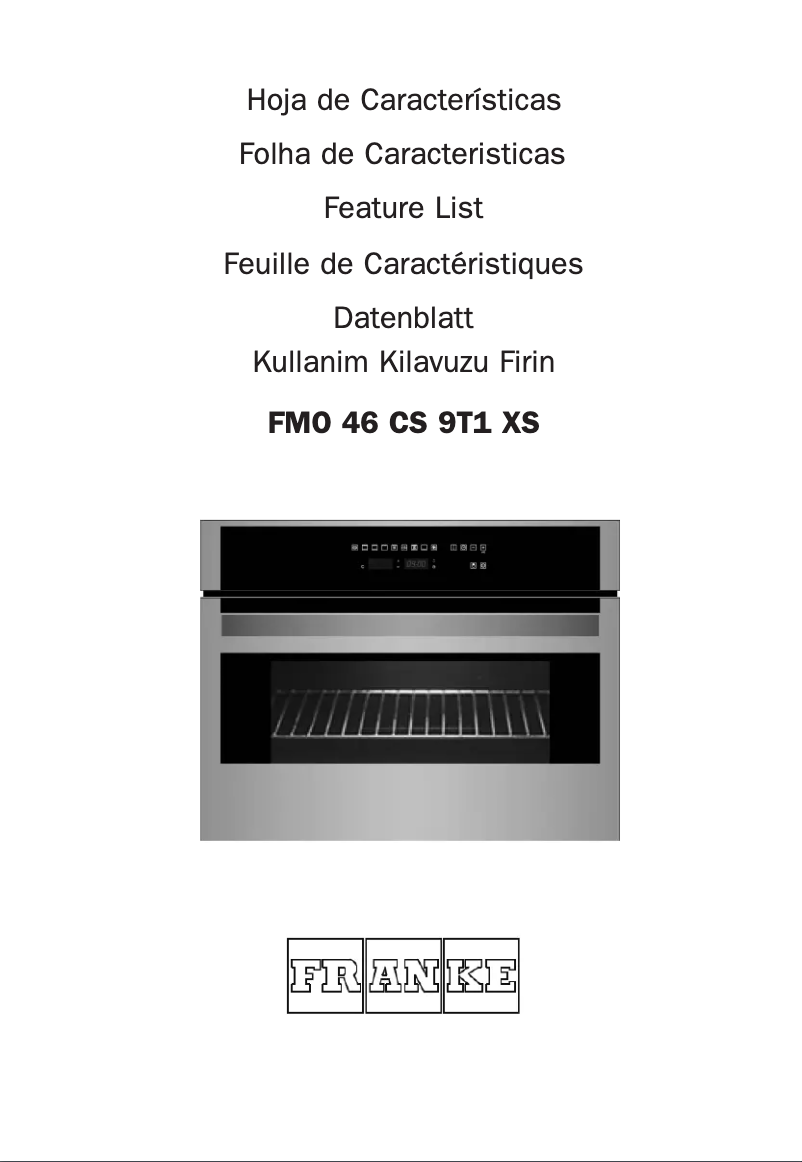 Page n°1 - Manuel utilisateur Franke Crystal Inox 45