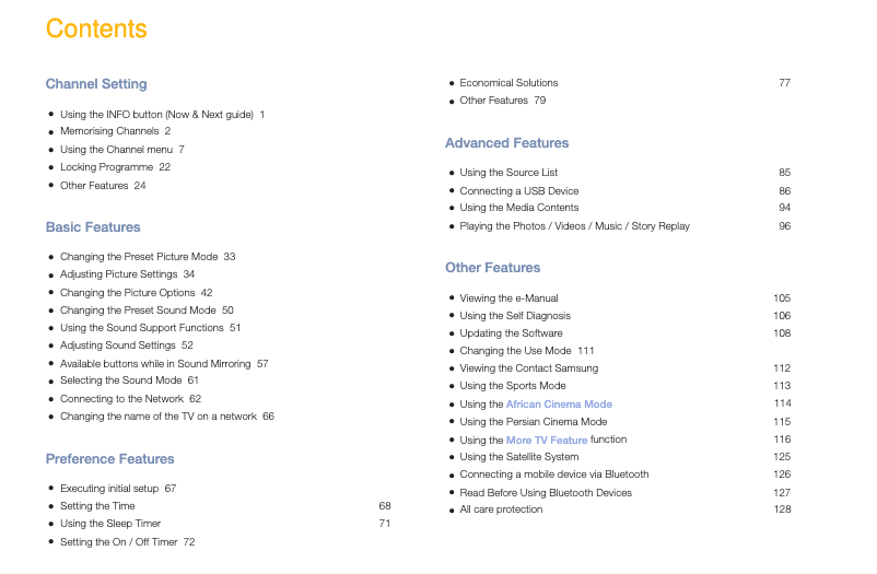 Imagen de la primera página del manual del dispositivo UA43M5100DK