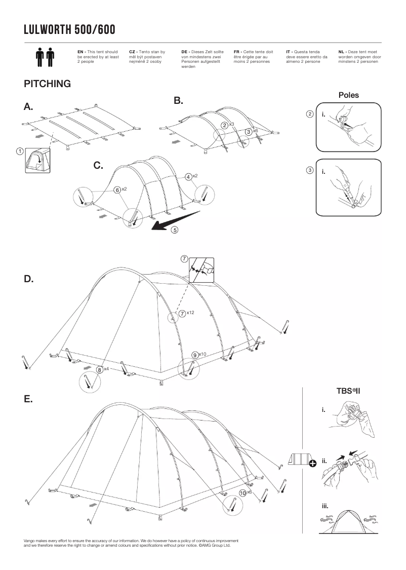 Image de la première page du manuel de l'appareil Lulworth 500