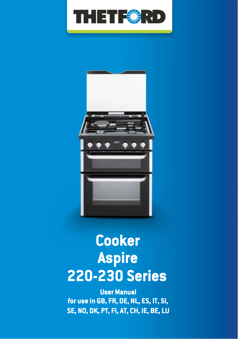 Page 1 de la notice Manuel utilisateur Thetford Aspire SCK23
