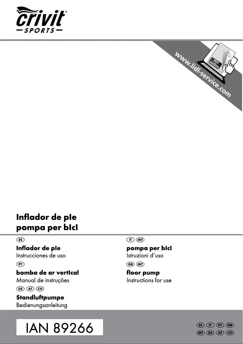 Página 1 del manual Manual de usuario Crivit IAN 089266