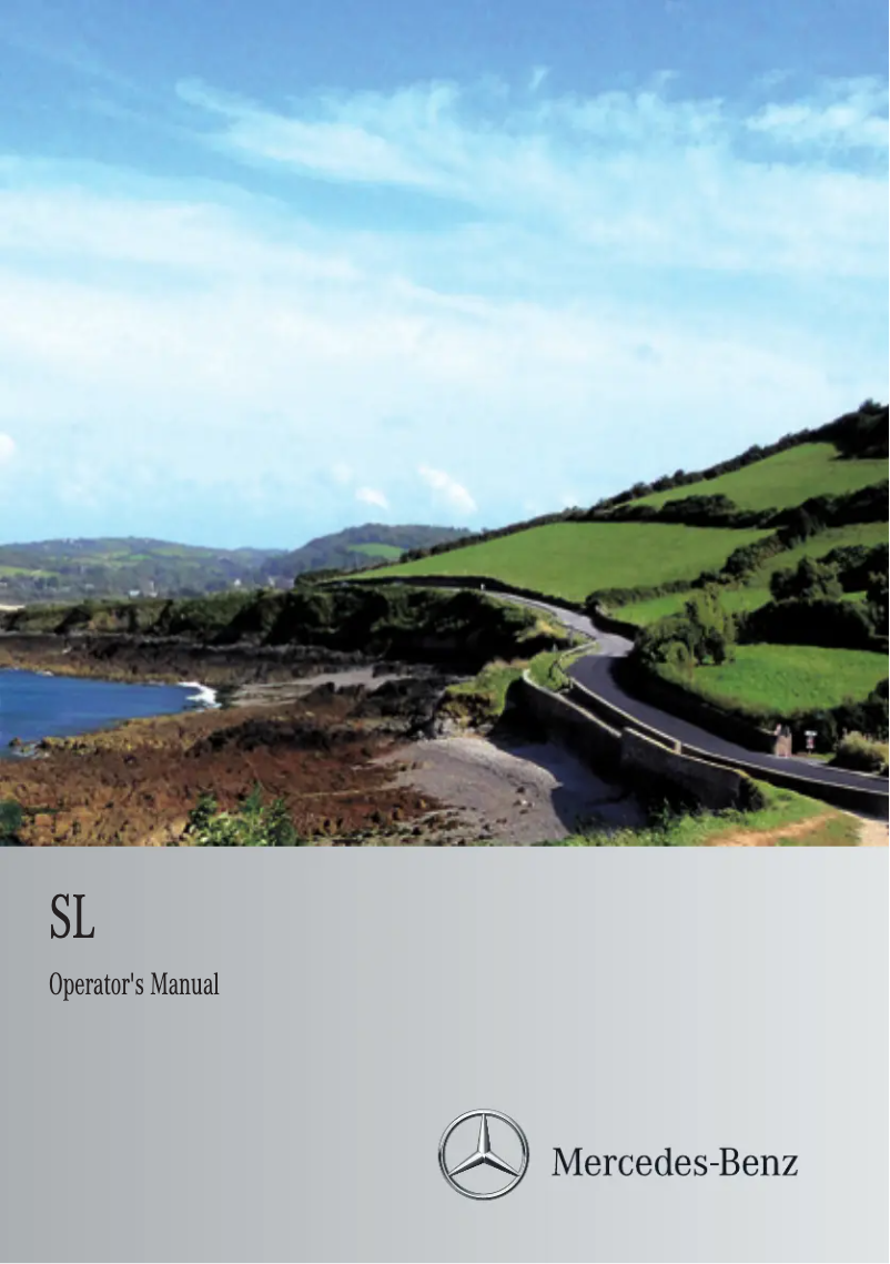 Page 1 de la notice Manuel utilisateur Mercedes-Benz SL (2013)