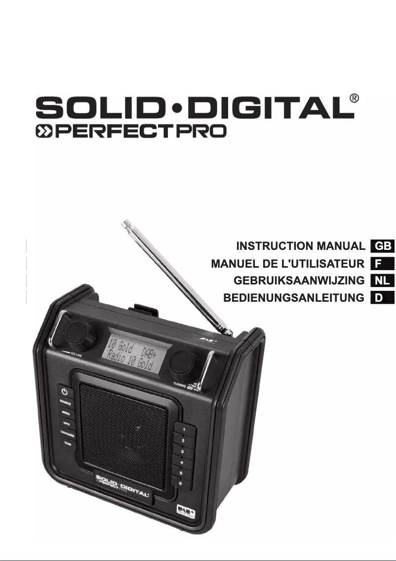 Page n°1 - Manuel utilisateur PerfectPro Solid Digital