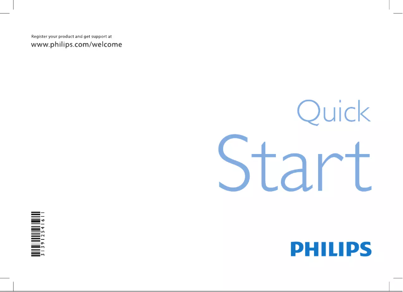 Page 1 de la notice Guide de démarrage rapide Philips 40PFL5605S