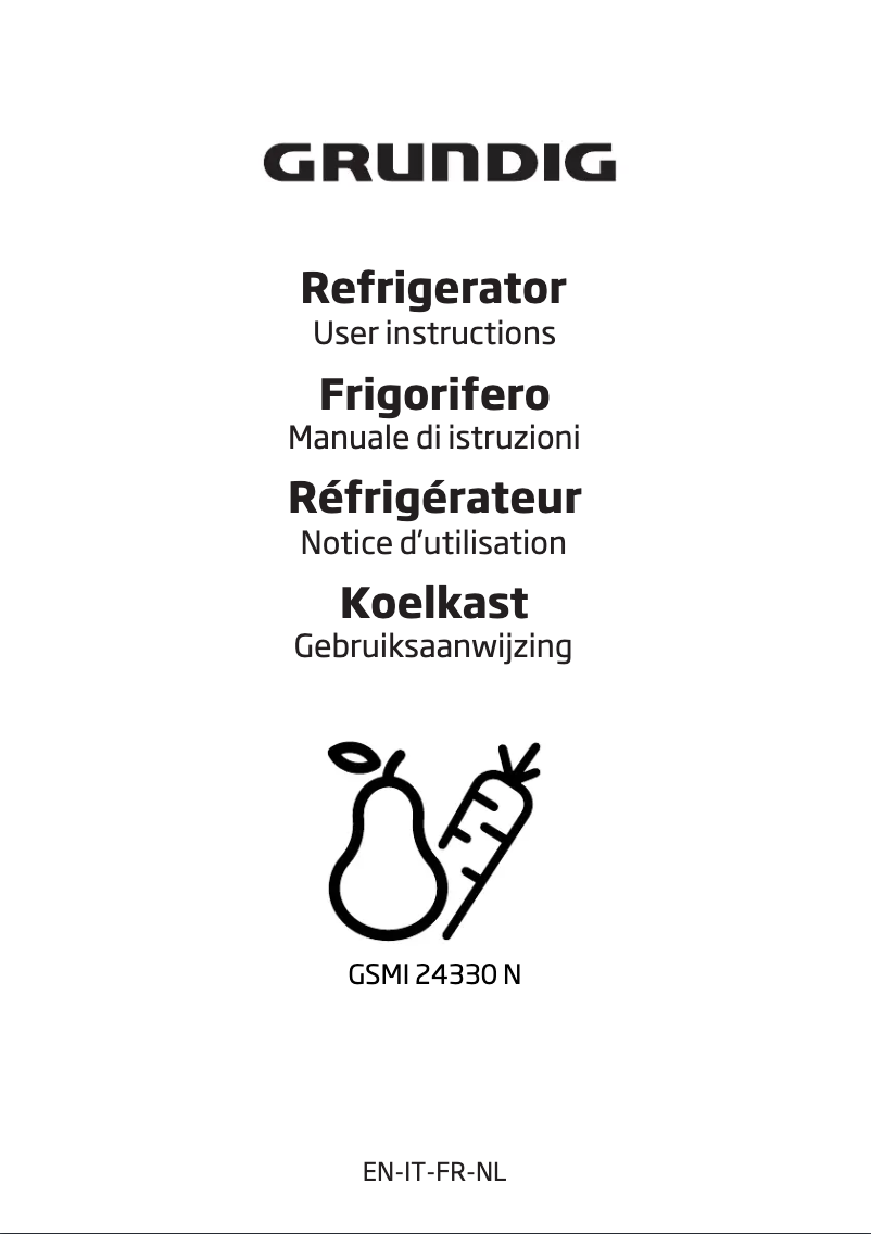 Imagen de la primera página del manual del dispositivo GSMI24330N