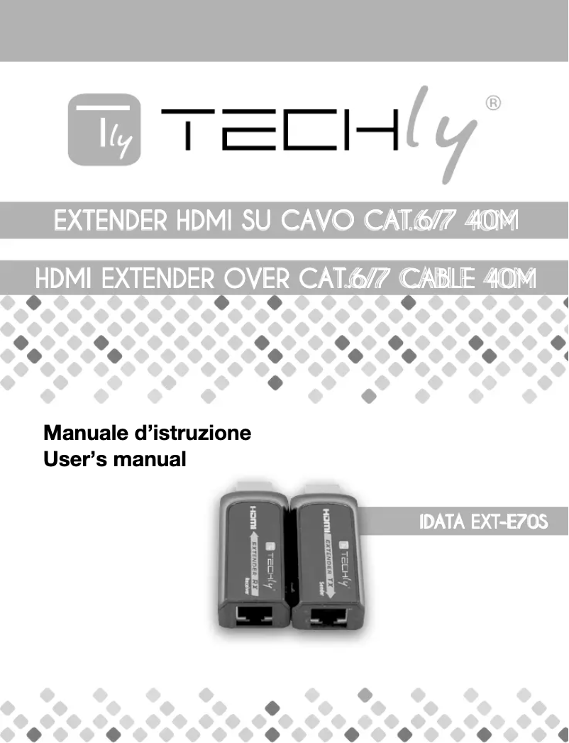 Page n°1 - Manuel utilisateur Techly IDATA EXT-E70S