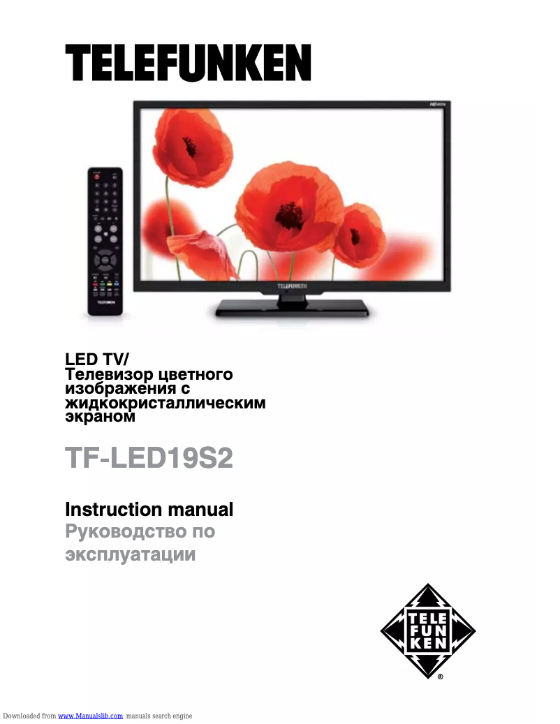 Image de la première page du manuel de l'appareil TF-LED19S2