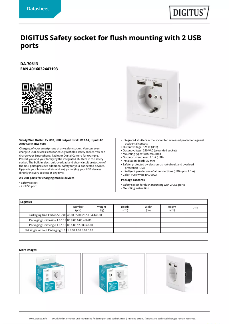 Image de la première page du manuel de l'appareil DA-70613