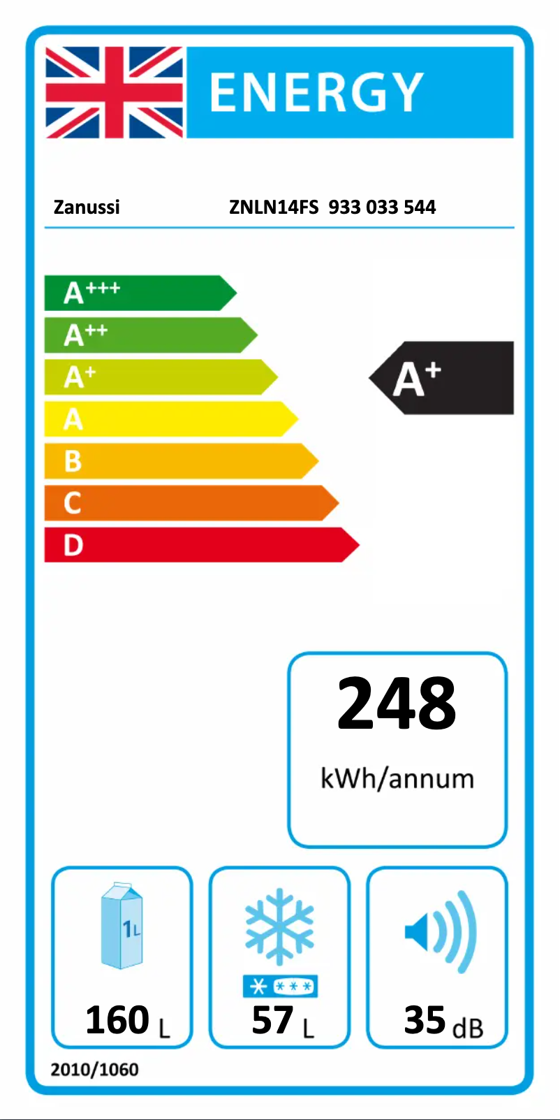 Image de la première page du manuel de l'appareil ZNLN14FS