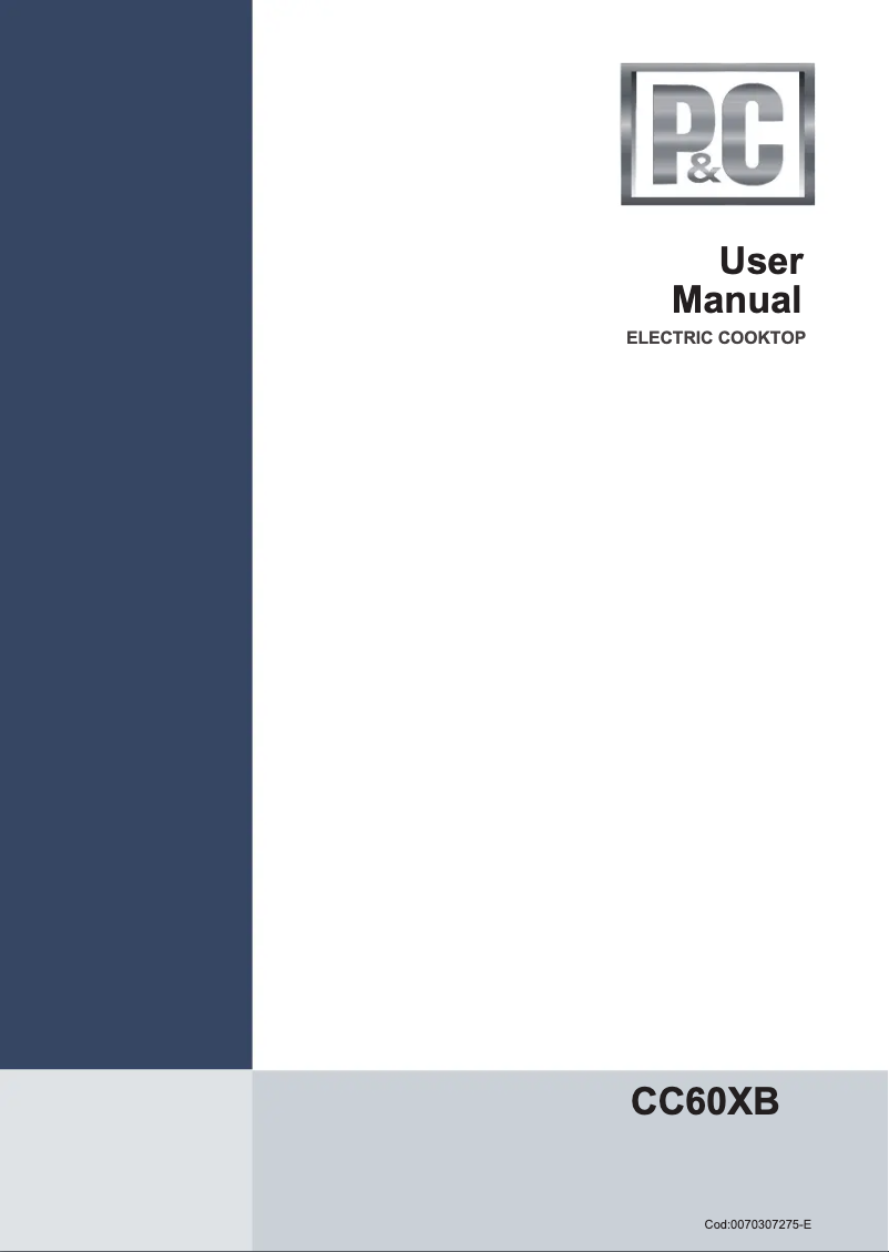 Page 1 de la notice Manuel utilisateur Porter & Charles CC60XB