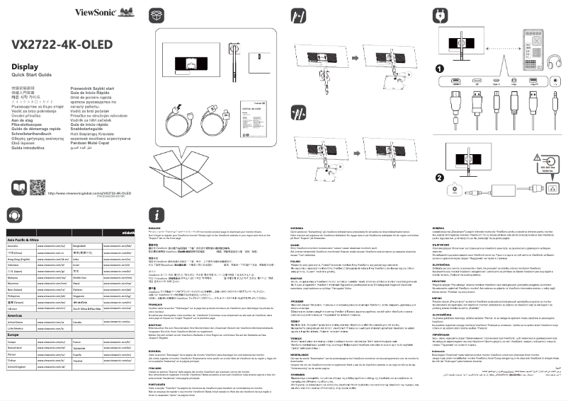 Image de la première page du manuel de l'appareil VX2722-4K-OLED