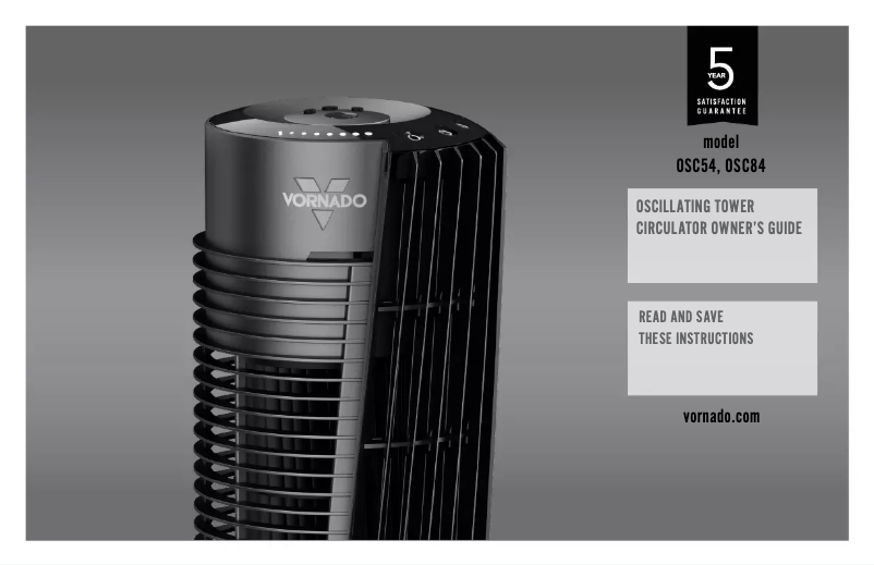 Page 1 de la notice Manuel utilisateur Vornado OSC54