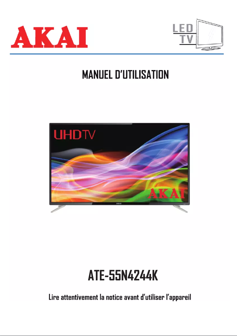 Image de la première page du manuel de l'appareil ATE-55N4244K