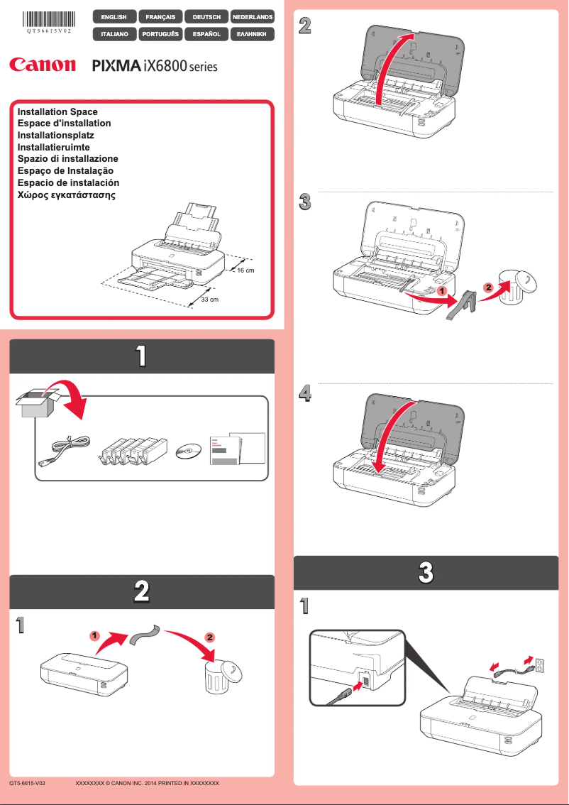 Image de la première page du manuel de l'appareil PIXMA iX6810