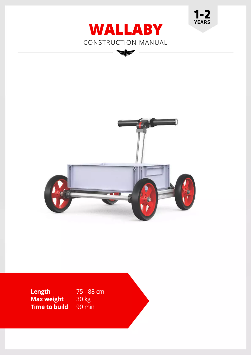 Page 1 de la notice Manuel utilisateur Infento Junior Kit Wallaby