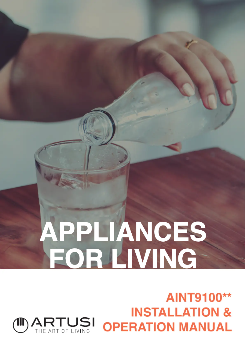 First page image of the manual for AINT9100FDIW