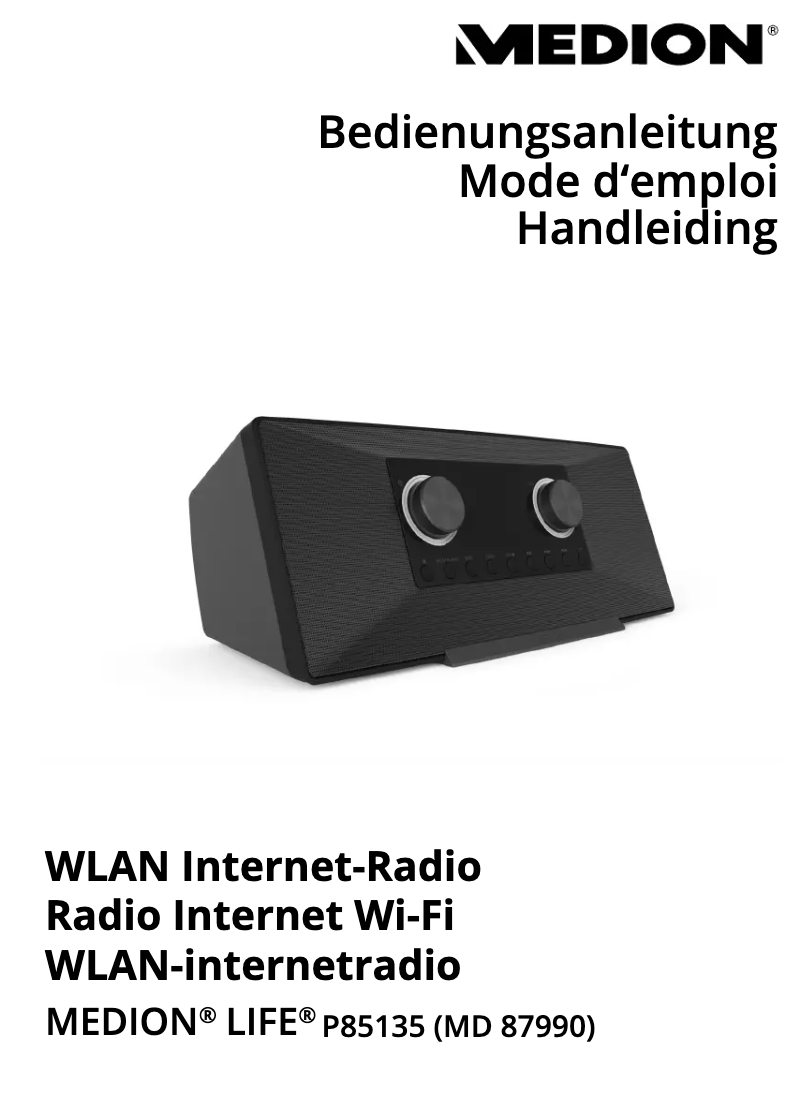 Image de la première page du manuel de l'appareil LIFE P85135 (MD 87990)