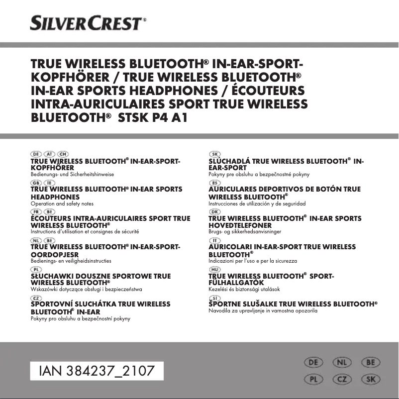 Page 1 de la notice Manuel utilisateur SilverCrest STSK P4 A1