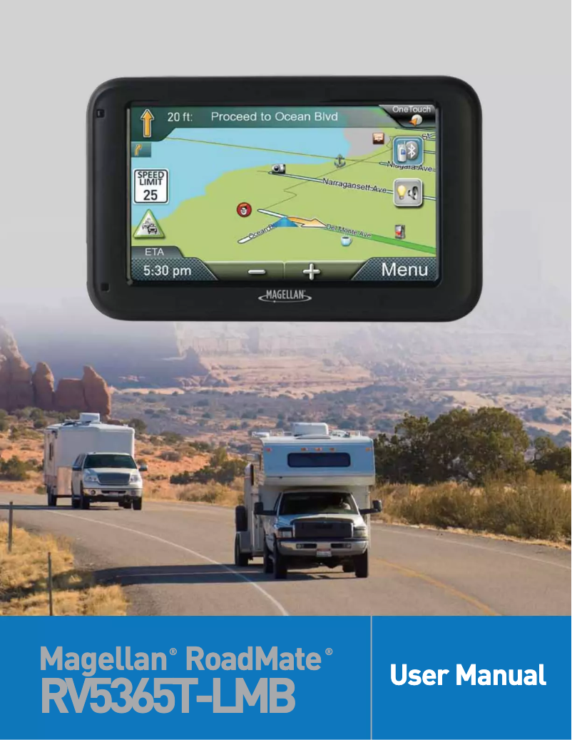 Image de la première page du manuel de l'appareil Roadmate RV 5365T LMB