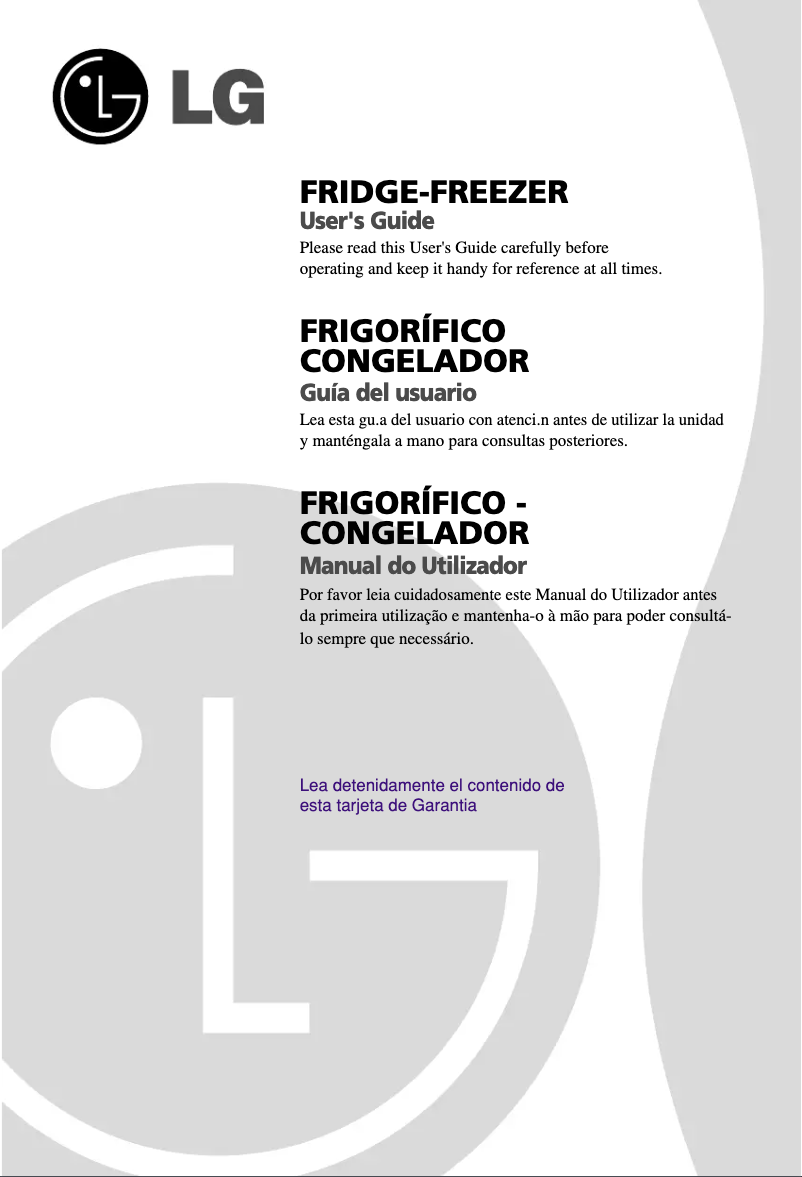 Image de la première page du manuel de l'appareil GR4292EWD