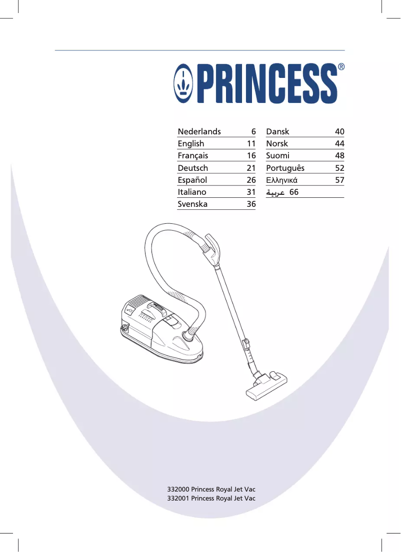 Page 1 de la notice Manuel utilisateur Princess Royal Jet Vac 332000