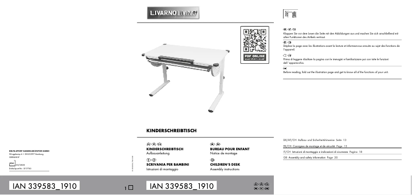 Image de la première page du manuel de l'appareil IAN 339583