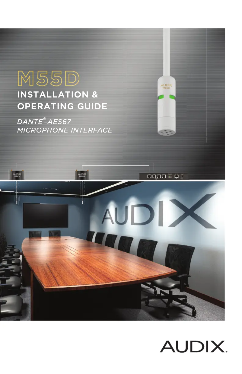 Page n°1 - Mode d'emploi Audix M55D