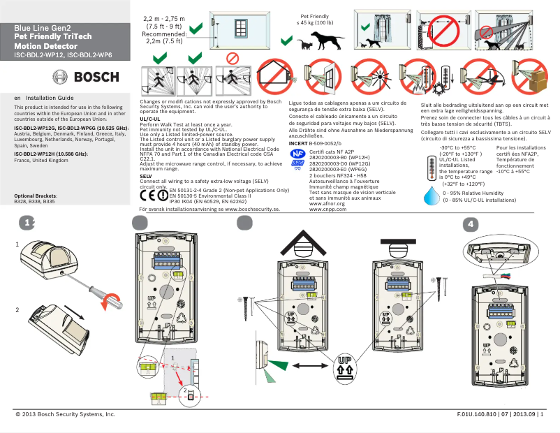 Page 1 de la notice Manuel utilisateur Bosch TriTech