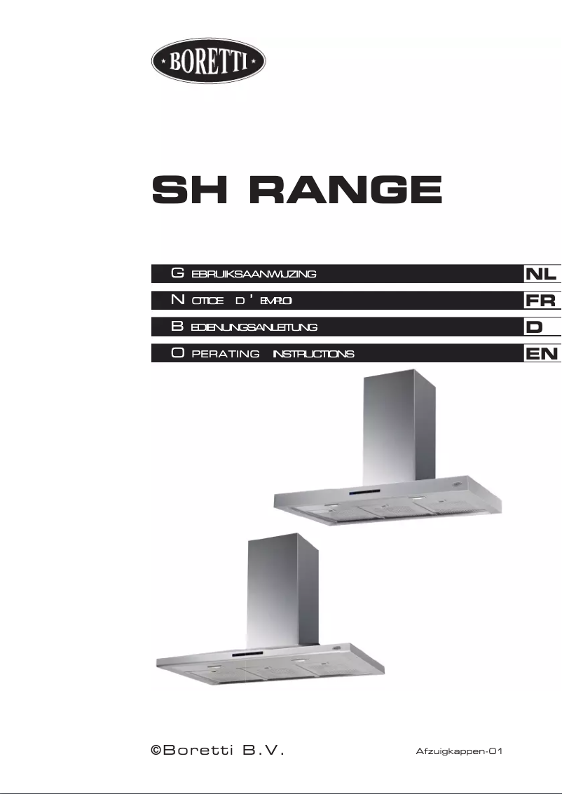 Page 1 de la notice Manuel utilisateur Boretti SHV-700
