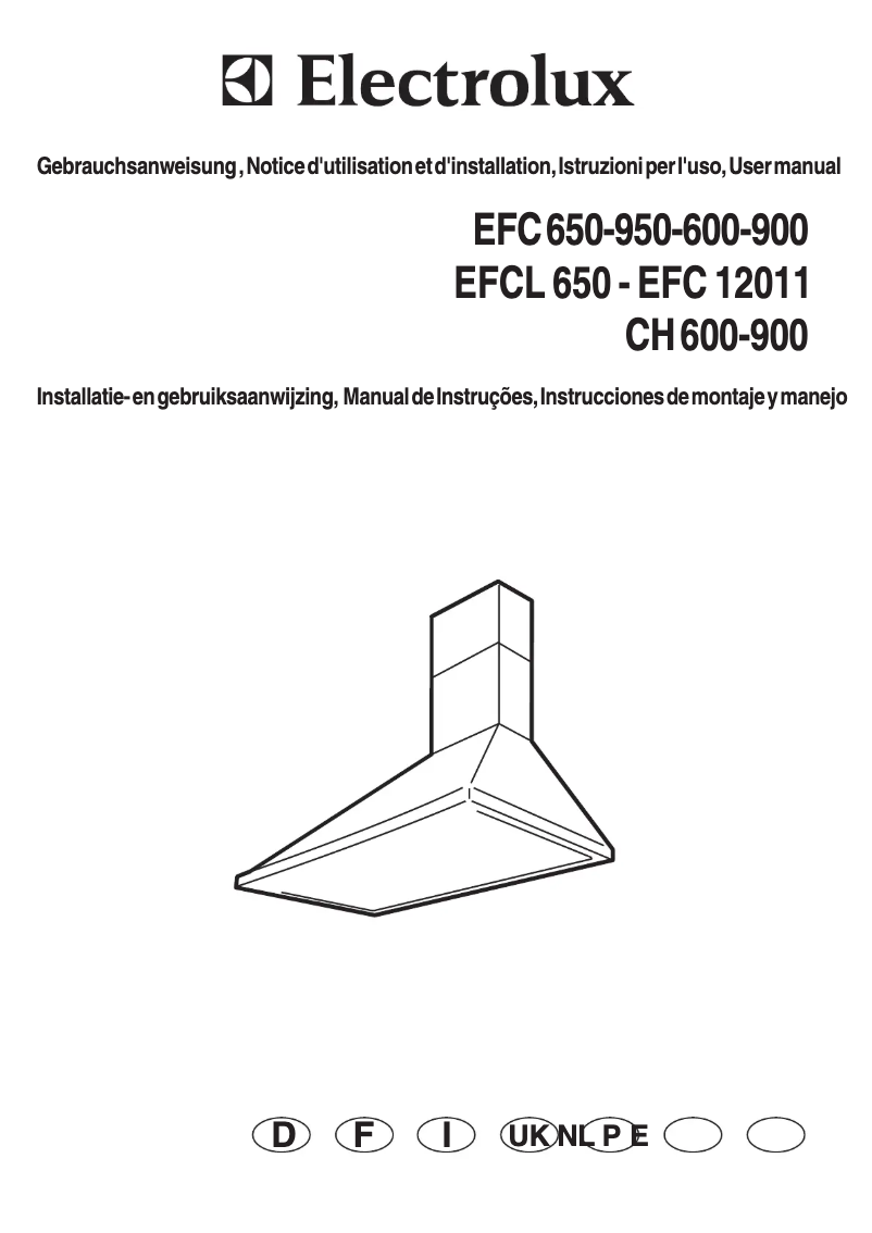 Image de la première page du manuel de l'appareil EFC900