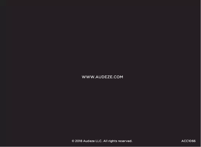 Page n°1 - Manuel utilisateur Audeze iSine 20