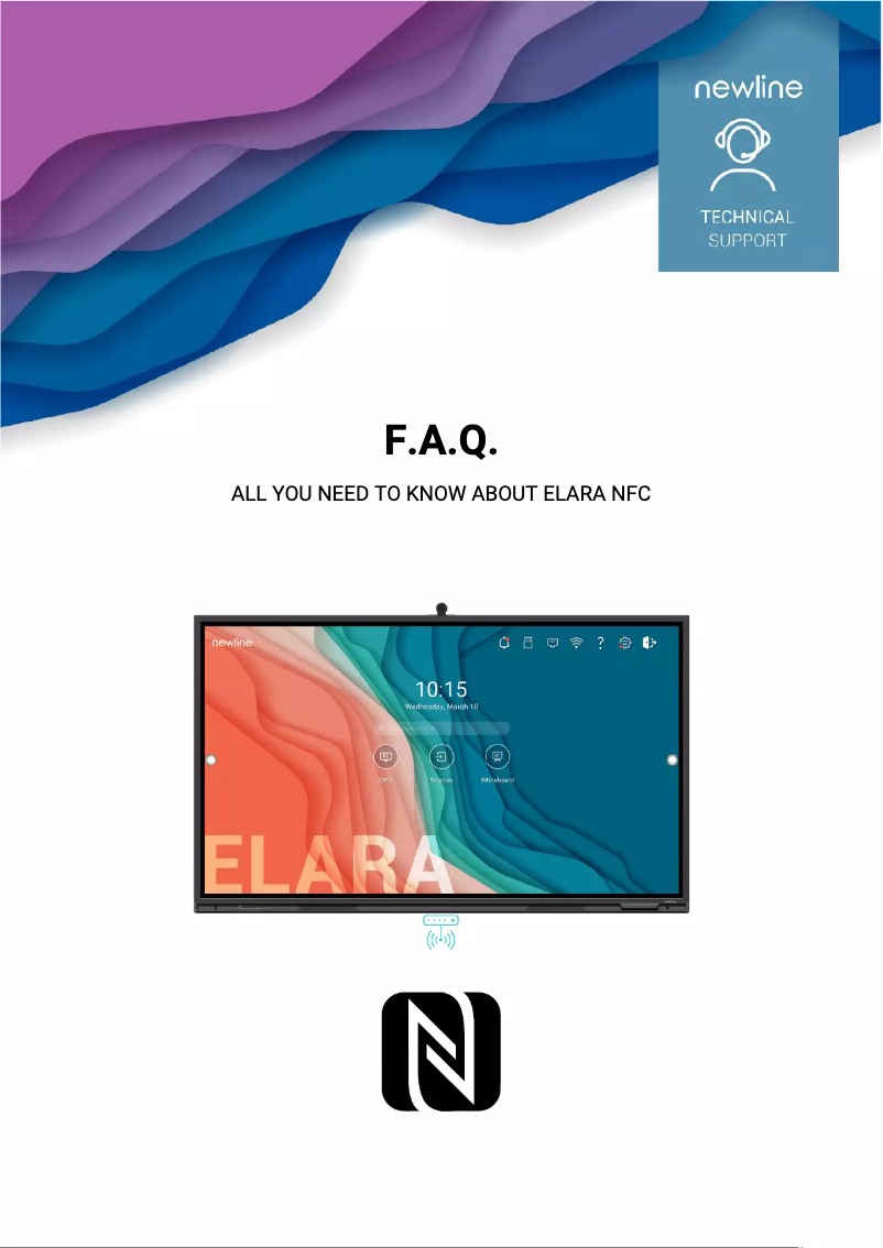 Page n°1 - FAQ Newline Elara