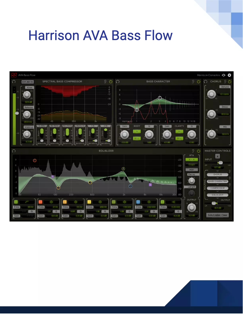 Image de la première page du manuel de l'appareil AVA Bass Flow