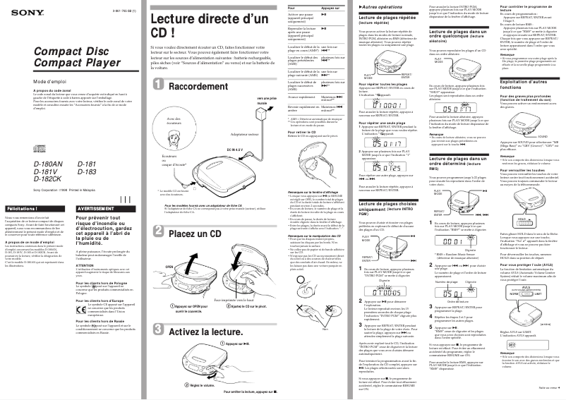 Imagen de la primera página del manual del dispositivo D-181
