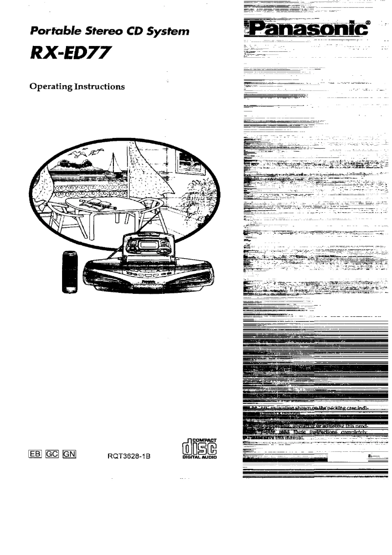 Página 1 del manual Manual de usuario Panasonic RX-ED77
