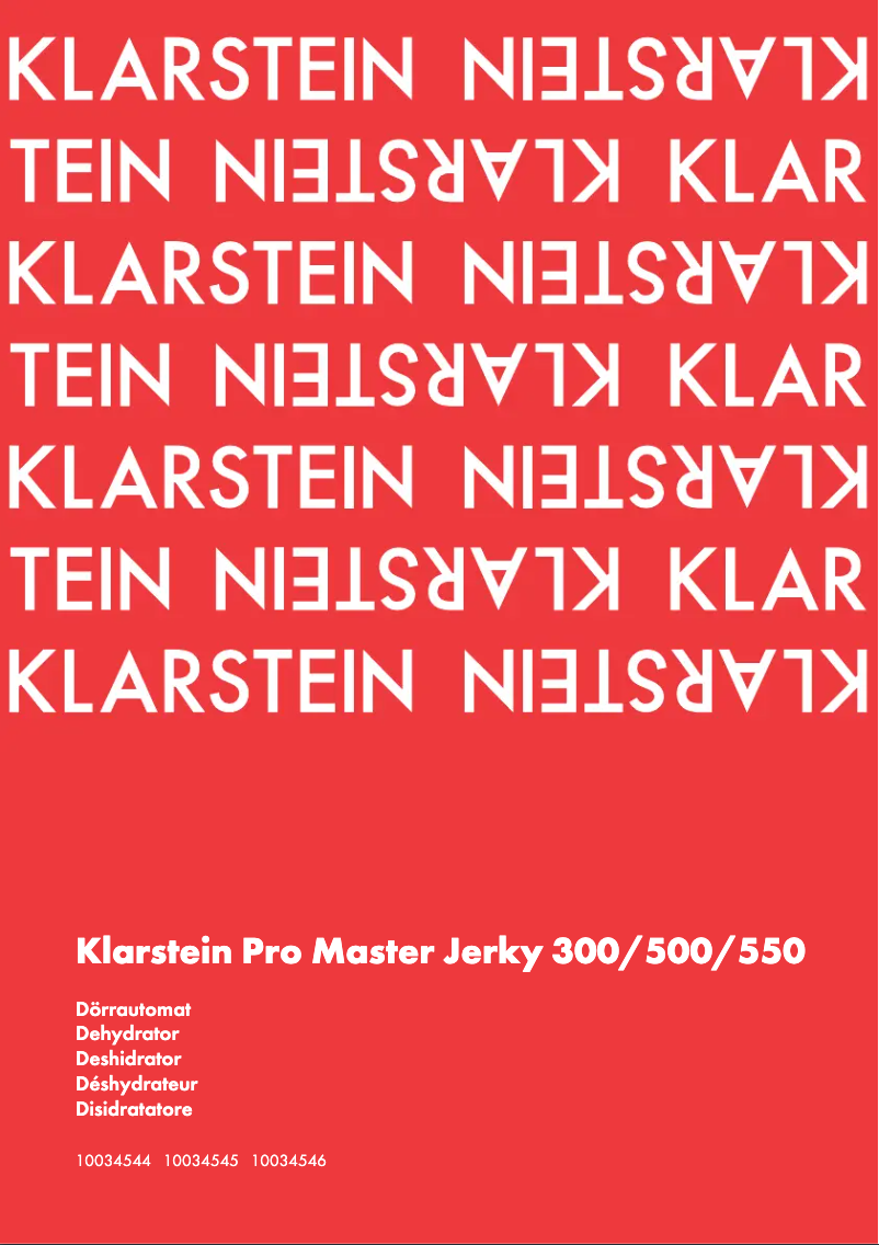 Página 1 del manual Manual de usuario Klarstein Master Jerky