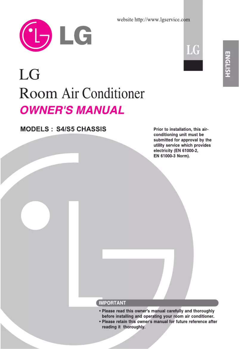First page image of the manual for G10LS