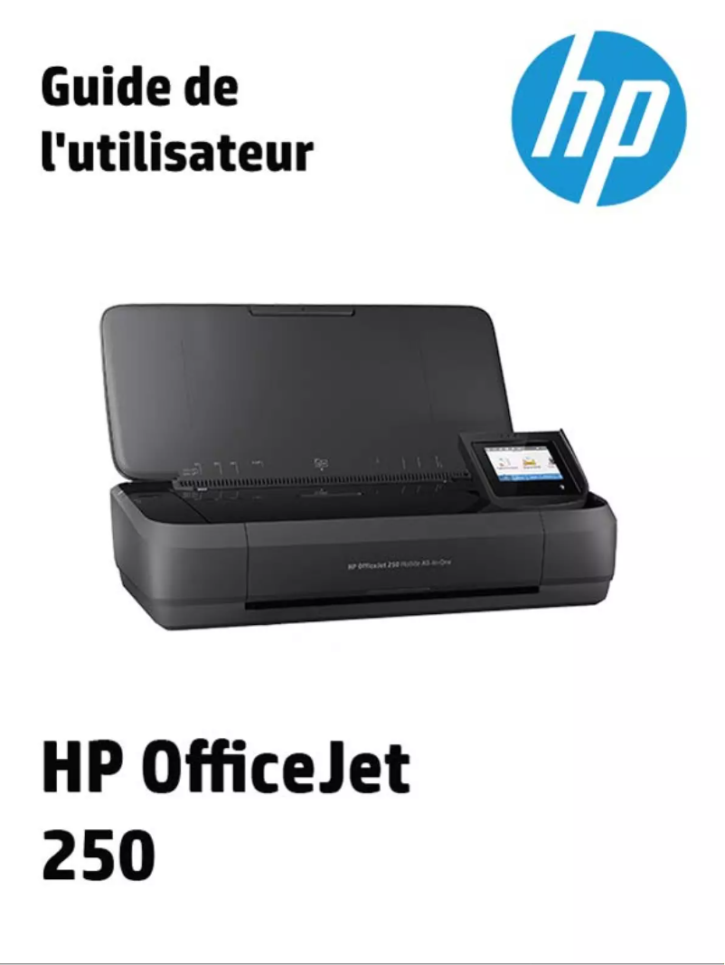 Image de la première page du manuel de l'appareil OfficeJet 250