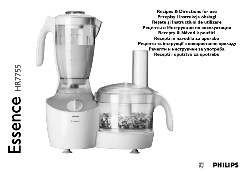 Page n°1 - Manuel utilisateur Philips HR7755